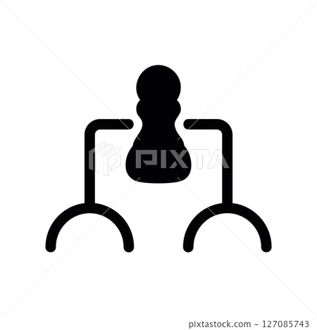 Abstract Organizational Chart with a Central Figure and Subordinates Abstract Organizational Chart with a Central Figure and Subordinates 127085743