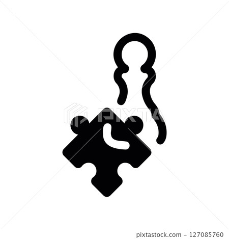 Chess Pawn Figure Connecting with a Jigsaw Puzzle Piece Chess Pawn Figure Connecting with a Jigsaw Puzzle Piece 127085760