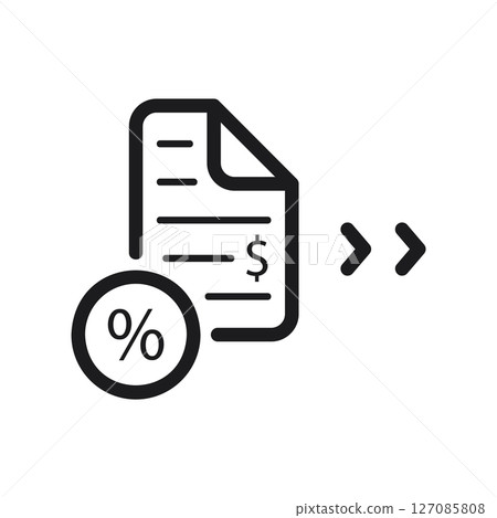 Icon Representing a Financial Transaction or Currency Exchange Icon Representing a Financial Transaction or Currency Exchange 127085808