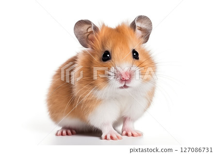 Hamster isolated on white 127086731