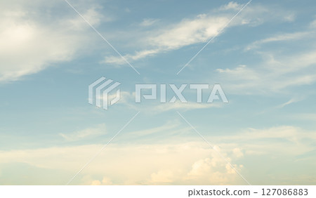 Gradient Yellow Sunset Background effect Shine Orange Light Pastel Sun Dramatic Abastract Overlay Motion blur Sunrise Evening Sky Summer Spring Mockup Travel, Gold Backdrop Minimal Platform Mockup. 127086883