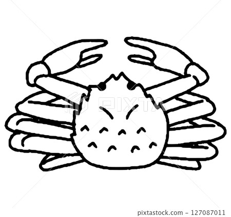 Hand drawn illustration of crab 127087011