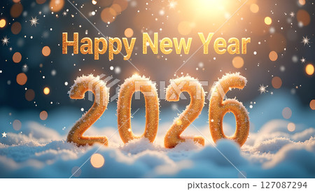 Golden 2026 In Snow: A Radiant Celebration Of New Year's Eve Anticipation Golden 2026 In Snow: A Radiant Celebration Of New Year's Eve Anticipation 127087294