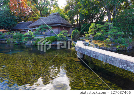 Autumn in Okayama City, Okayama Prefecture, Japan's Three Greatest Gardens, Korakuen with Autumn Foliage Autumn in Okayama City, Okayama Prefecture, Japan's Three Greatest Gardens, Korakuen with Autumn Foliage 127087406