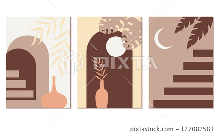 set of minimalistic posters 127087581