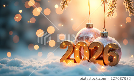 Enchanting Happy 2026: A sparkling welcome to the new year ahead Enchanting Happy 2026: A sparkling welcome to the new year ahead 127087983