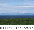 View of the mountains of the Oshima Peninsula from Kaminokuni Monju Roadside Station 127088057