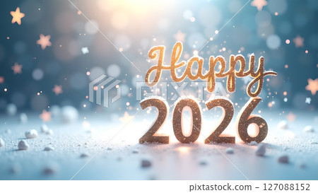 Sparkling anticipation: A joyous greeting for a bright New Year 2026 Sparkling anticipation: A joyous greeting for a bright New Year 2026 127088152