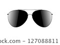 Realistic sunglasses. Summer glasses for eye protection.  vector illustration 127088811