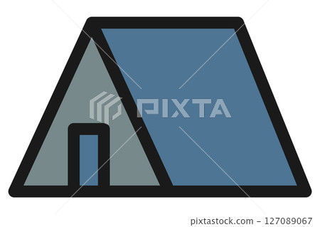 露營/帳篷圖示說明 127089067