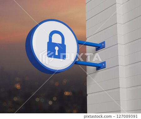 Technology internet security and safety online concept, 3D rendering Technology internet security and safety online concept, 3D rendering 127089391