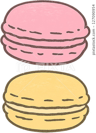 甜美的瑪卡龍插畫 甜美的瑪卡龍插畫 127090954