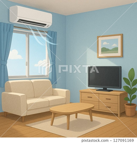 Cool air-conditioned room 127091169