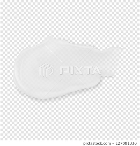 Skincare texture cosmetics beauty product cream smear isolated realistic vector illustration 127091330