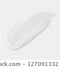 Clear transparent skincare stroke cosmetics beauty product smear  realistic vector illustration 127091332