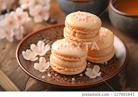 櫻花馬卡龍 127091641