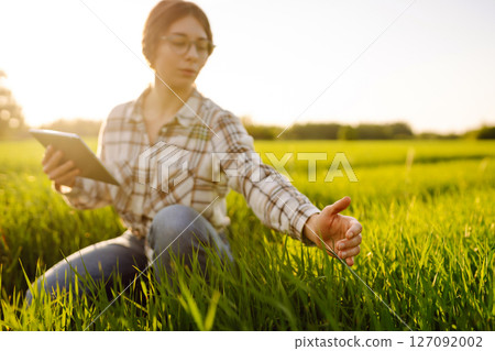 Technology of modern agriculture. Harvesting. Concept of ecology, gardening. Technology of modern agriculture. Harvesting. Concept of ecology, gardening. 127092002