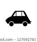 Car icon on white background. Vector illustration. 127092781