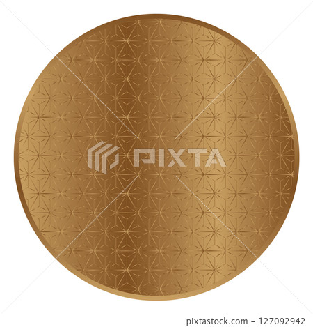 Asanoha pattern gold icon 127092942