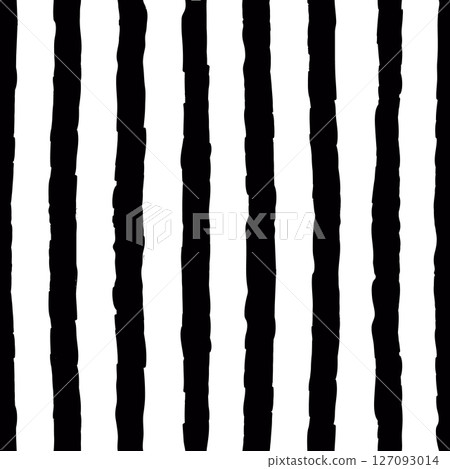 Seamless pattern with hand drawn chalk textured vertical lines. Contrast background with sketchy scribble stripes in black and white colors. Abstract vector seamless wallpaper Seamless pattern with hand drawn chalk textured vertical lines. Contrast background with sketchy scribble stripes in black and white colors. Abstract vector seamless wallpaper 127093014