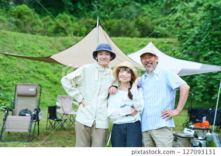 露營 戶外烤肉BBQ 家庭 親子 127093131