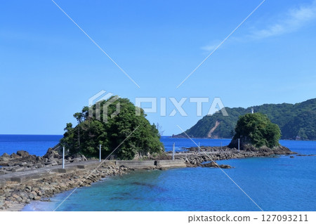 Early summer scenery of Futanajima Island in Nakatosa Town (Kochi Prefecture) 127093211