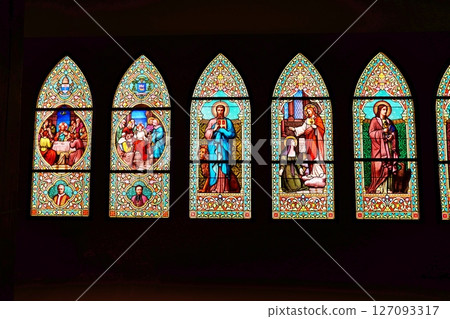 Stained glass Stained glass 127093317