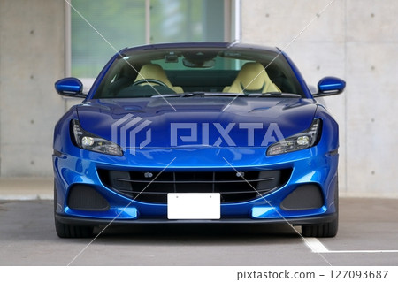 藍色跑車形象 藍色跑車形象 127093687