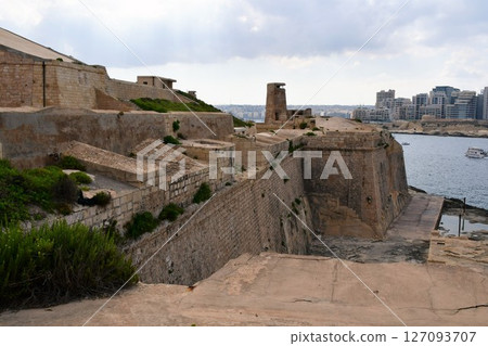 Republic of Malta, Malta Island, Valletta, National War Museum, Fort St. Elmo, Ramparts Republic of Malta, Malta Island, Valletta, National War Museum, Fort St. Elmo, Ramparts 127093707