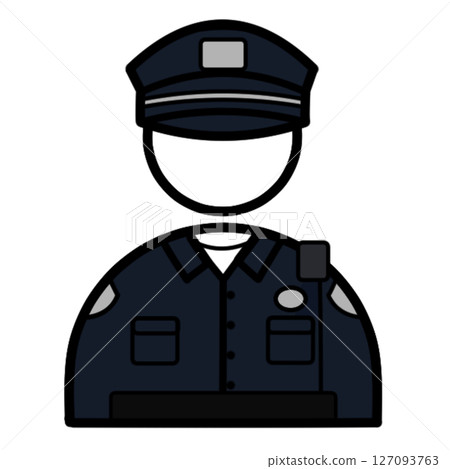 美國警察圖示插圖 127093763