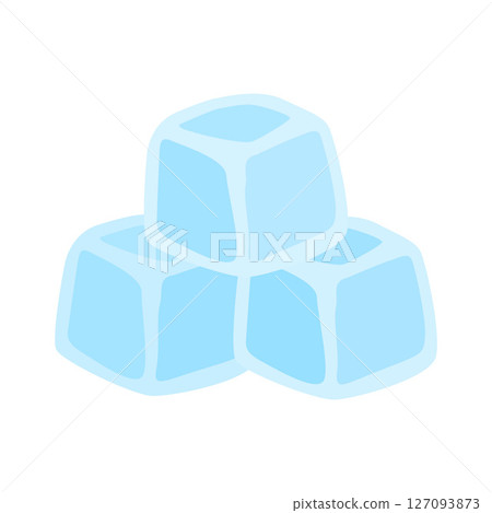 stacked ice cubes flat cartoon illustration stacked ice cubes flat cartoon illustration 127093873