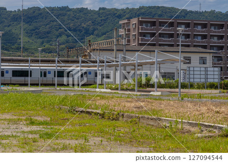 A view of the development area around Hayato Station in Kirishima City, Kagoshima Prefecture [June 2025] 127094544