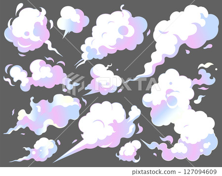 Gradient smoke effect material 127094609