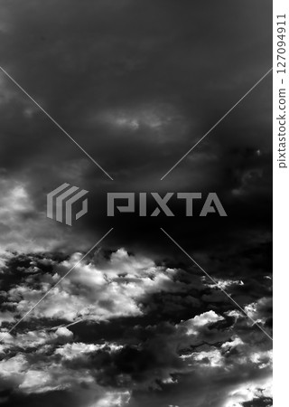 Dramatic dark sky and clouds 127094911