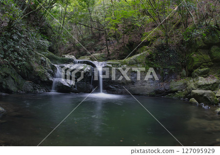 I went to Shippo-ryu-ji Temple on Mt. Inunaki, a sacred ascetic site surrounded by fresh greenery. 127095929