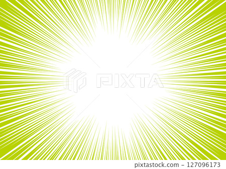 Concentrated lines, yellow-green, simple, background 127096173