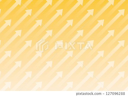 箭頭背景黃色橙色斜向上上升 127096288