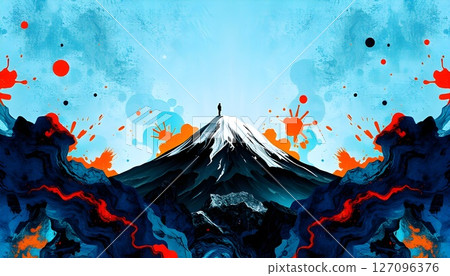 Artistic Mount Fuji 127096376