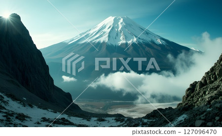 Scenery with Mt. Fuji 127096470