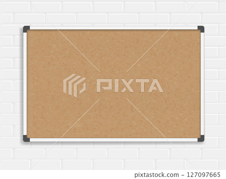 Blank office cork bulletin board template Blank office cork bulletin board template 127097665