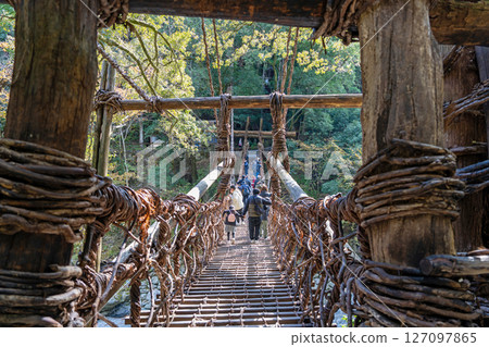 [德島] Iya [秋天]的Kazura橋 127097865