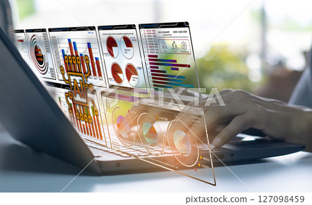 The concept of using AI systems to process and analyze business tasks 127098459