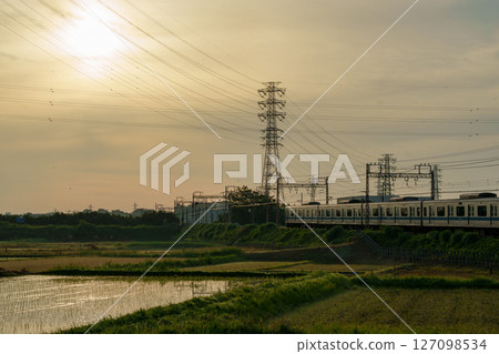 Rice planting season Odakyu: Tsurumaki Onsen Rice planting season Odakyu: Tsurumaki Onsen 127098534