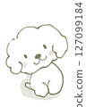 Woof woof♪ A cute Maltese with a joyful face 127099184