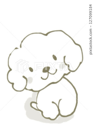 woof♪ 一臉開心的可愛馬耳他犬 woof♪ 一臉開心的可愛馬耳他犬 127099184