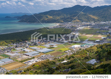《Saga Prefecture》View from Kagamiyama Observatory and the vast ocean of Karatsu Bay 《Saga Prefecture》View from Kagamiyama Observatory and the vast ocean of Karatsu Bay 127099295