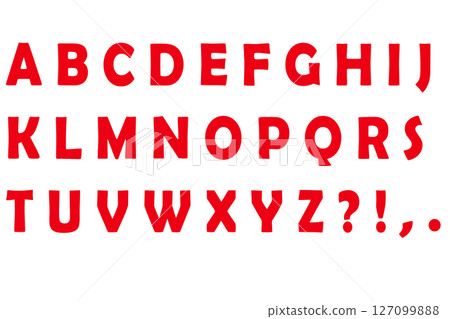 字母 2 大寫簡單紅色 127099888