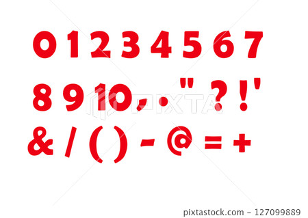 2號簡單紅色 127099889