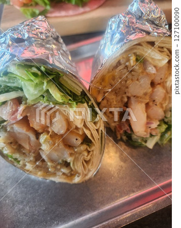 Mexican food. Fast food. Burrito Mexican food. Fast food. Burrito 127100090