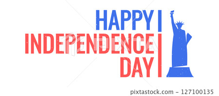Happy independence day grunge badge 127100135